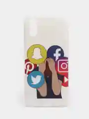 Синий меланж чехол Samsung Galaxy A01 / M01, Самсунг Галакси А01 / М01 с рисунком