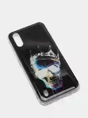 Тёмно-серый чехол Samsung Galaxy A01 / M01, Самсунг Галакси А01 / М01 с рисунком