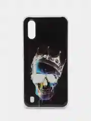 Тёмно-серый чехол Samsung Galaxy A01 / M01, Самсунг Галакси А01 / М01 с рисунком