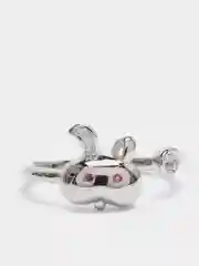 Серебряные кольца, "Заяц","Микки маус","Собачка"