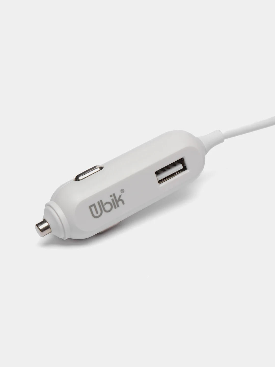 Белый азу-usb Lightning UBIK 2.4A