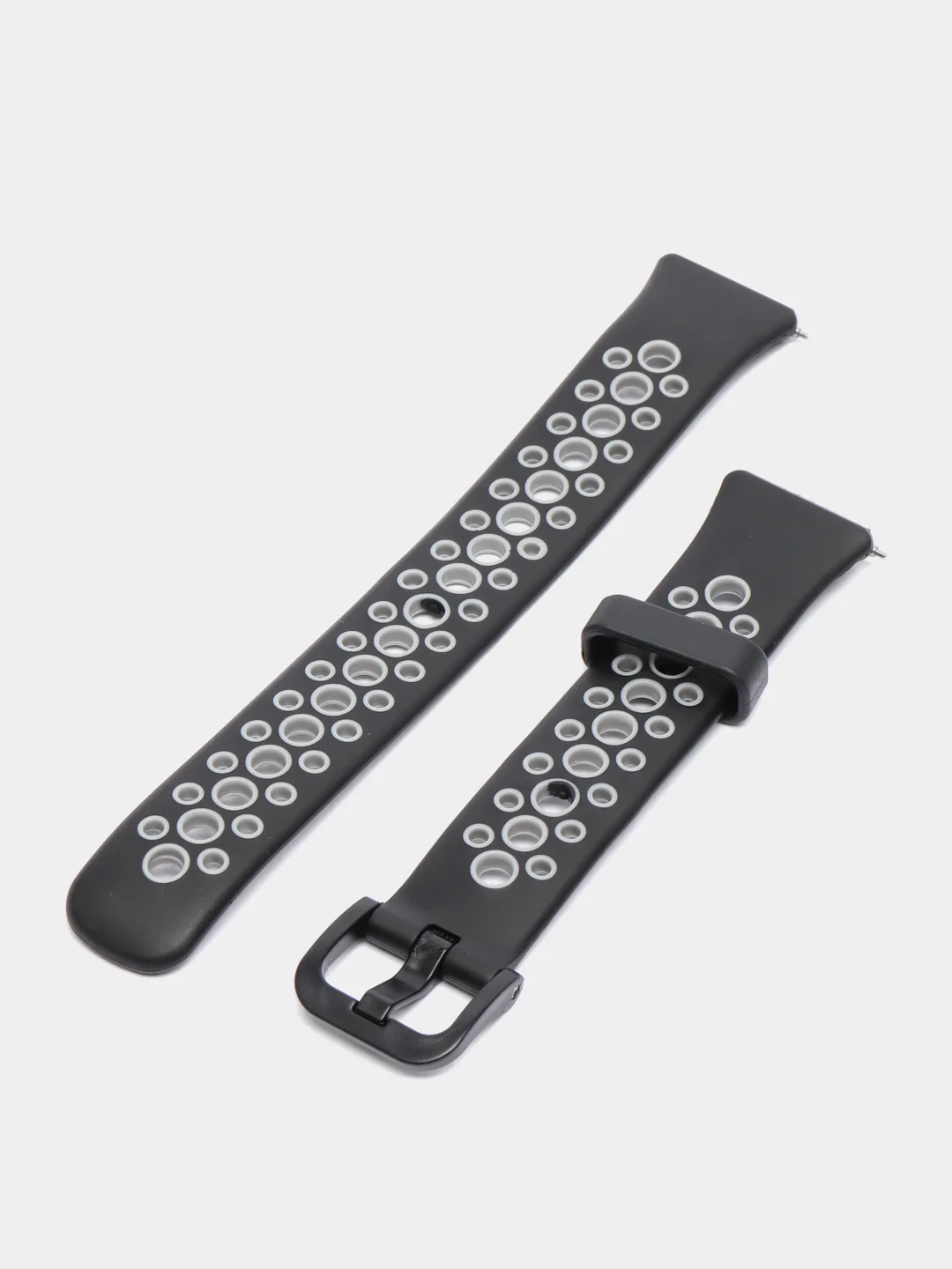 Серый ремешок для Huawei / Honor band 7 силиконовый спортивный браслет