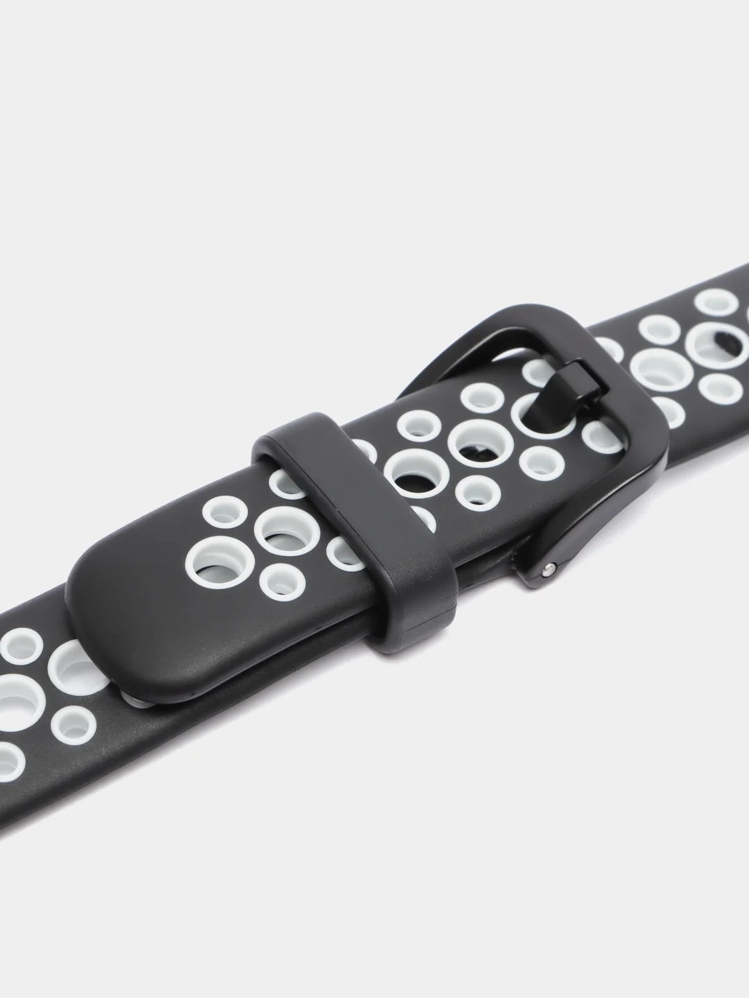 Черный ремешок для Huawei / Honor band 7 силиконовый спортивный браслет
