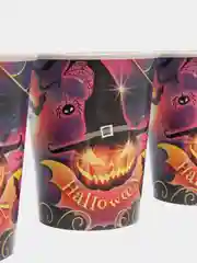 Синий стакан бумажный на хэллоуин Halloween party, 250 мл, 6 шт