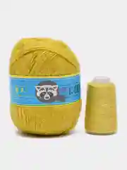 Оливковый пряжа пух норки/пряжа