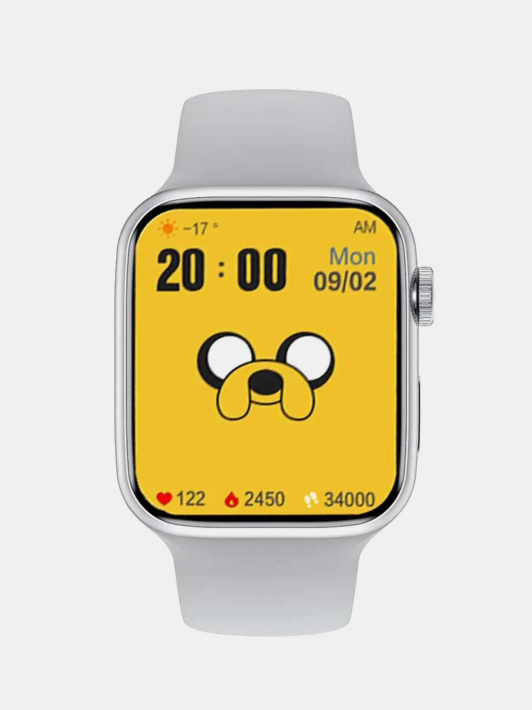 Серебряный умные смарт фитнес часы Smart Watch X7 Pro, 7 серия, 45 мм