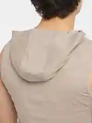Бежевый майка мужская, с капюшоном, хлопок
