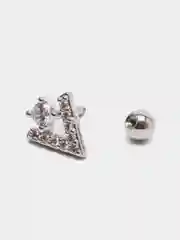 Хром микросерьга ( пирсинг ) "Silver" со стержнем из нержавеющей стали