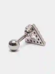 Хром микросерьга ( пирсинг ) "Silver" со стержнем из нержавеющей стали