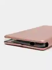 Розовый чехол-книжка на Xiaomi Mi 8, Mi 8 lite, Mi 8 SE, из экокожи, с карманом для карт