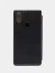Черный чехол-книжка на Xiaomi Mi 8, Mi 8 lite, Mi 8 SE, из экокожи, с карманом для карт