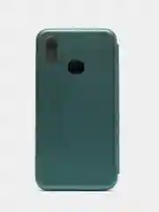 Зеленый чехол книжка из эко кожи с карманом на Samsung A5, A6, A8 Plus 2018, A10S, A107 2019