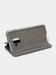 Темно-синий чехол книжка из эко кожи с карманом на Samsung A5, A6, A8 Plus 2018, A10S, A107 2019