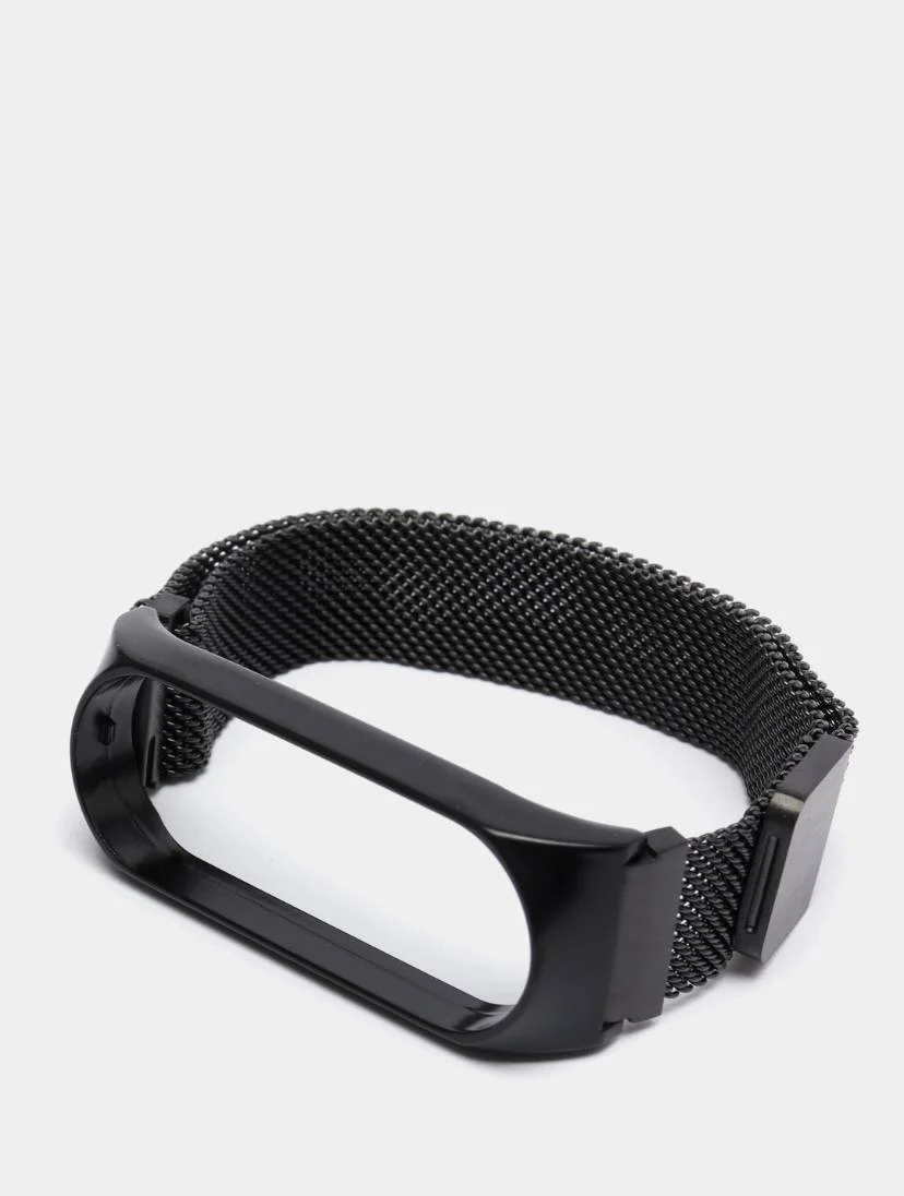 Золотой металлический ремешок для смарт часов  Xiaomi Mi Band 5, 6