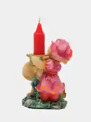 Коралловый сувенир - подсвечник и свеча