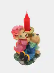 Коралловый сувенир - подсвечник и свеча
