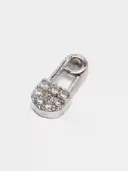 Фиолетовый микросерьга ( пирсинг ) "Silver" со стержнем из нержавеющей стали