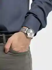 Серебряный мужские наручные часы, подарочный набор часов