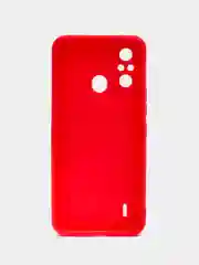 Красный чехол ITEL A49 с защитой камеры и карман для пластиковой карты