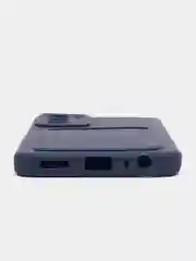 Синий чехол TECNO CAMON 18 / CAMON 18P с защитой камеры и карманом для пластиковой карты