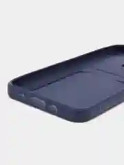 Синий чехол  INFINIX HOT 10 PLAY, HOT 11 PLAY с отделением для пластиковой карты