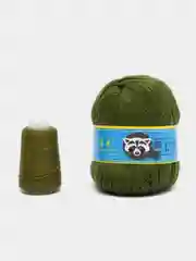 Зеленый пряжа пух норки/пряжа