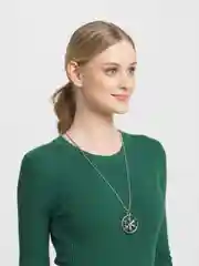 Бежевый меланж кулон женский, стильный