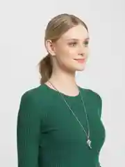 Кремовый кулон женский, стильный