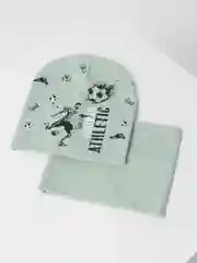 Мятный детская шапка и снуд для мальчика