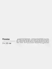 Белый наклейка на авто #ТРУСЫРВУЩАЯ
