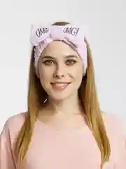 Конфетный повязка на голову OMG косметическая, мягкая с бантом