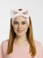 Пудровый повязка на голову OMG косметическая, мягкая с бантом