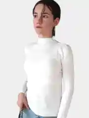 Белый водолазка кофта женская