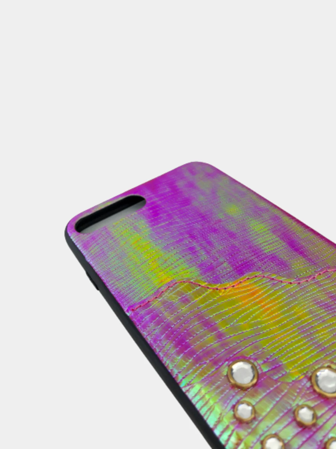 Зеленый чехол iPhone 6 / 6s / 7 / 8 / Se 2020 / 7 Plus / 8 Plus кожа,хамелеон,карман для карты