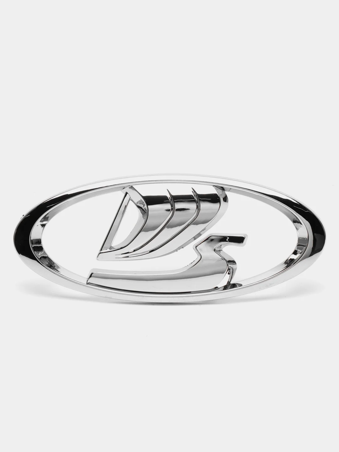 Серебряный шильдик эмблема Lada / Лада, Ладья