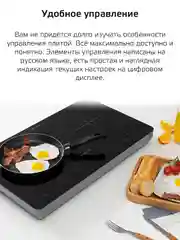 Черный индукционная плита HARPER HIC-201