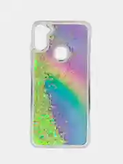 Лайм чехол Samsung Galaxy A11, M11 (Самсунг Галакси А11, М11) переливающийся жидкий с блестками