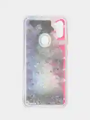 Терракотовый чехол Samsung Galaxy A11, M11 (Самсунг Галакси А11, М11) переливающийся жидкий с блестками