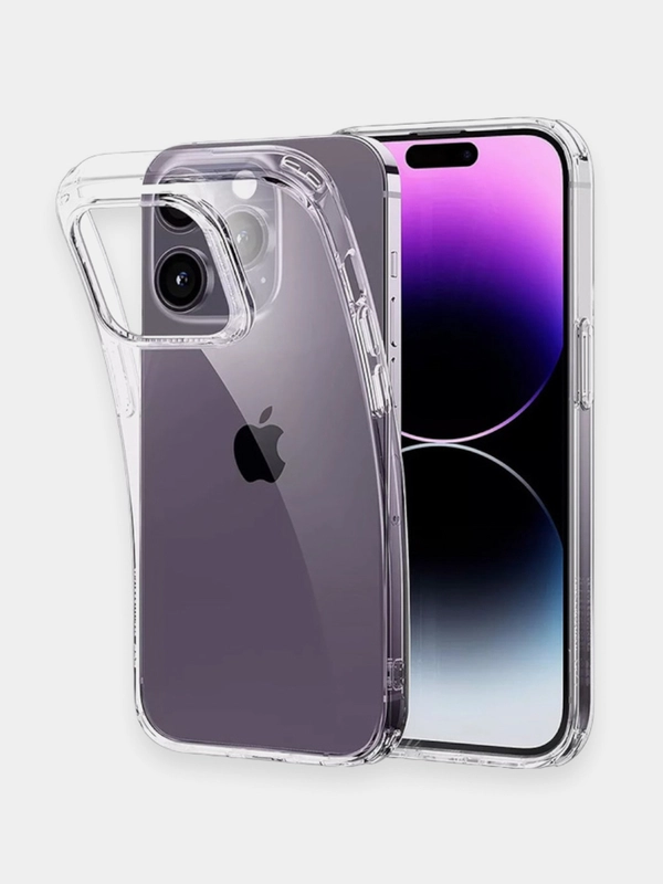 Чехол для iPhone 14, 14 Pro, 14 Plus 14 Pro Max, прозрачный, силиконовый