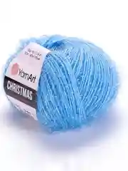 Голубой пряжа YarnArt Christmas  / 2шт