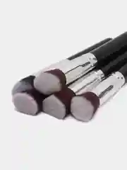 Черный набор кистей для макияжа, 10 шт