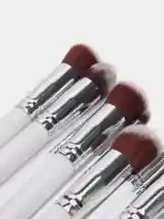 Белый набор кистей для макияжа, 10 шт