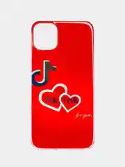 Красный чехол Apple iPhone 11 чехол силиконовый с рисунком