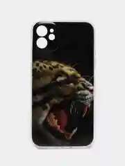 Серый чехол Apple iPhone 11 чехол силиконовый с рисунком