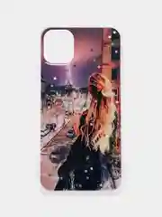 Синий меланж чехол Apple iPhone 11 чехол силиконовый с рисунком