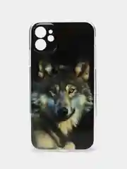 Тёмно-серый чехол Apple iPhone 11 чехол силиконовый с рисунком