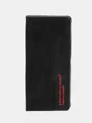 Черный чехол-книжка для Samsung A22 (5G) / Samsung A22s из нубука Super Creative