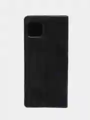 Черный чехол-книжка для Samsung A22 (5G) / Samsung A22s из нубука Super Creative
