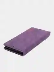 Фиолетовый чехол-книжка для Samsung A22 (5G) / Samsung A22s из нубука Super Creative