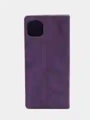 Фиолетовый чехол-книжка для Samsung A22 (5G) / Samsung A22s из нубука Super Creative